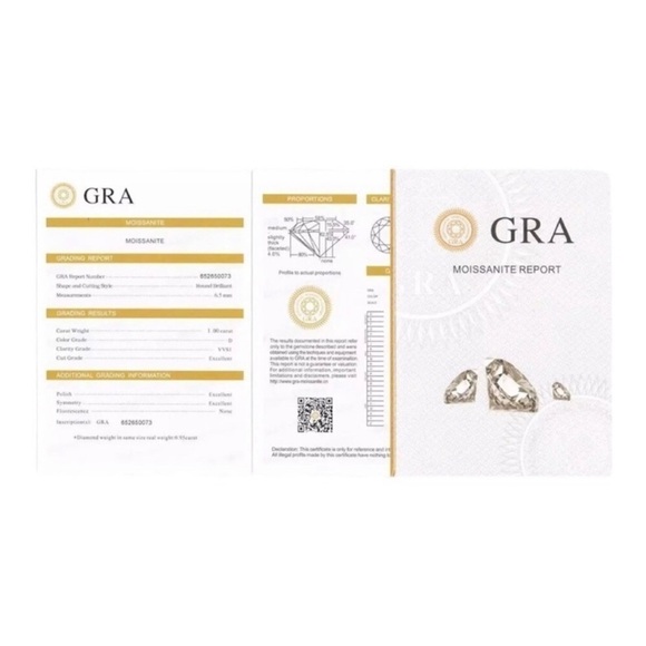 Certified .3ct Moissanite 4mm Single Screw Lock Stud 18K GP Earring NEW - Picture 6 of 11